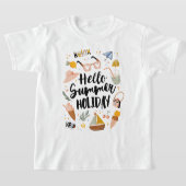Sommerurlaubsangebot Farbenfrohe Niedliche Grafisc T-Shirt (Ablage )