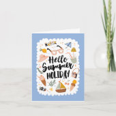Sommerurlaubsangebot Niedliche Gruß Karte (Vorderseite)