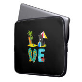 Sommerurlaubsgeschenk | Neues Design Laptopschutzhülle (Vorderseite Links)