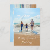Sommerurlaubskarte Individuelles Foto Ihr eigenes  Einladung (Vorne/Hinten)