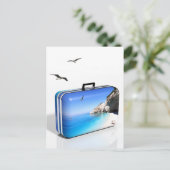 Sommerurlaubskonzept Postkarte (Stehend Vorderseite)