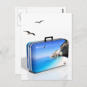 Sommerurlaubskonzept Postkarte (Vorne/Hinten)