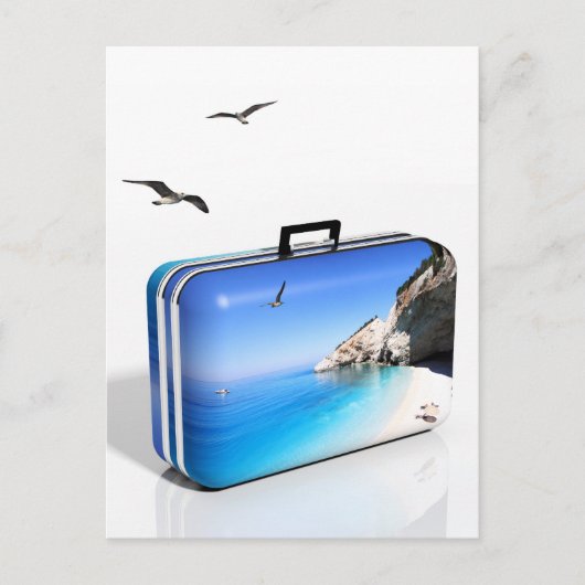 Sommerurlaubskonzept Postkarte (Vorderseite)