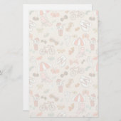 Sommerurlaubsmuster Briefpapier (Vorne/Hinten)