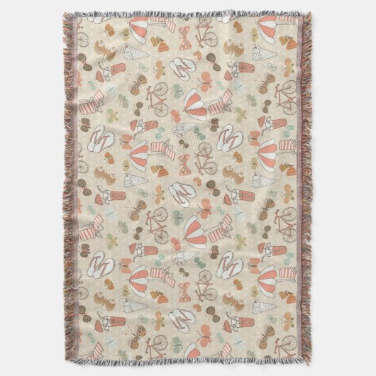 Sommerurlaubsmuster Decke (Vorderseite Vertikal)