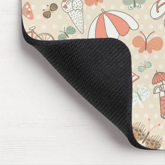 Sommerurlaubsmuster Mousepad (Ecke)