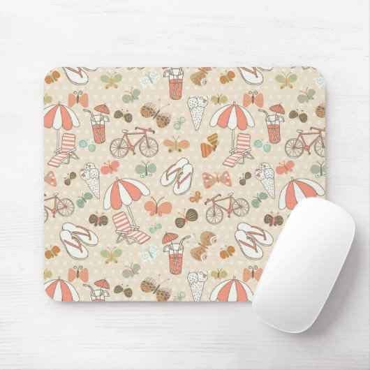Sommerurlaubsmuster Mousepad (Mit Mouse)