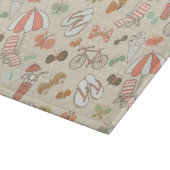 Sommerurlaubsmuster Schneidebrett (Ecke)