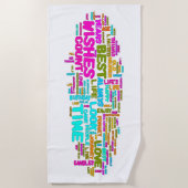 Sommerurlaubsquoten Strandtuch (Vorderseite)