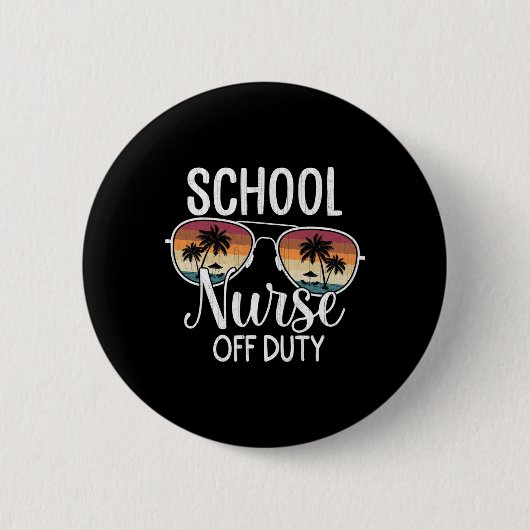 Sommerurlaubsschule Ende des Jahres Schulkrankenha Button (Vorderseite)