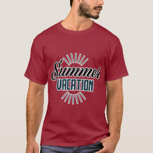„Sommerurlaubsstimmung“ Druck T-Shirt – Perfekt fü