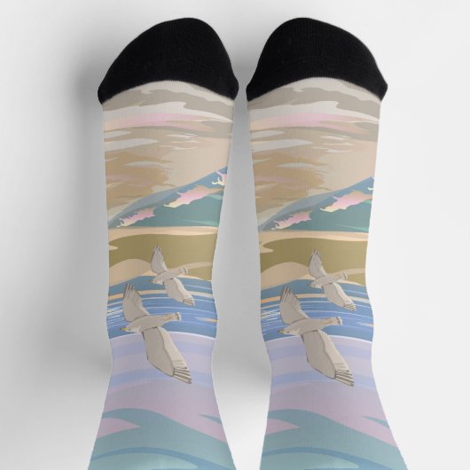 Sommerurlaubsstrand Socken (Oben)