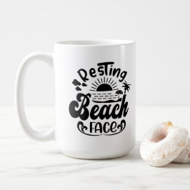 Sommerurlaubsthema Kaffeetasse