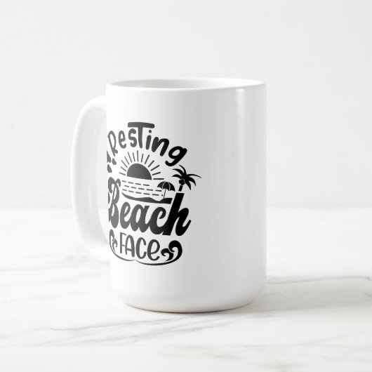 Sommerurlaubsthema Kaffeetasse (Vorderseite Links)