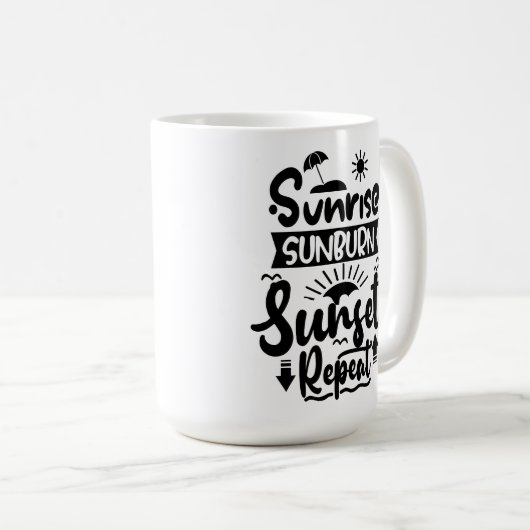 Sommerurlaubsthema Kaffeetasse (VorderseiteRechts)