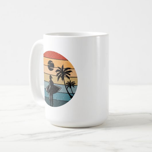 Sommerurlaubsthema Kaffeetasse (Vorderseite Links)