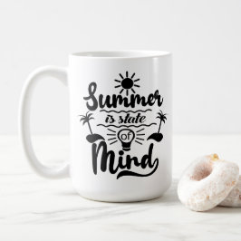 Sommerurlaubsthema Kaffeetasse