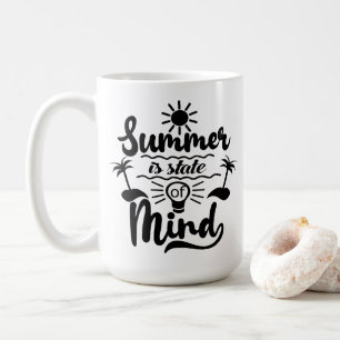 Sommerurlaubsthema Kaffeetasse
