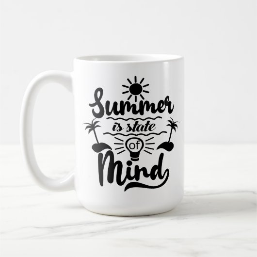 Sommerurlaubsthema Kaffeetasse (Links)