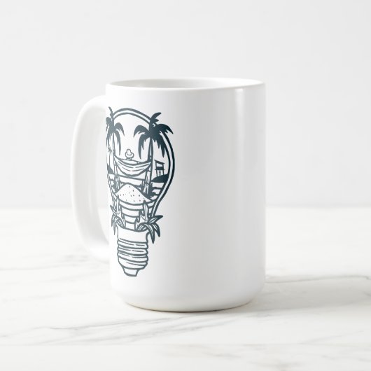 Sommerurlaubsthema Kaffeetasse (Vorderseite Links)