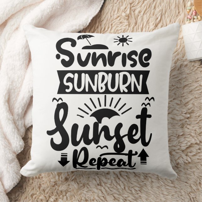 Sommerurlaubsthema Kissen (Decke)