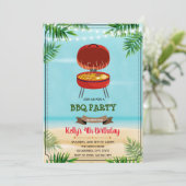 Sommerveranstaltung Grillen Einladung (Stehend Vorderseite)