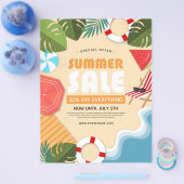 Sommerverkauf Einzelhandelsverkauf Werbung Flyer (Einzeln)