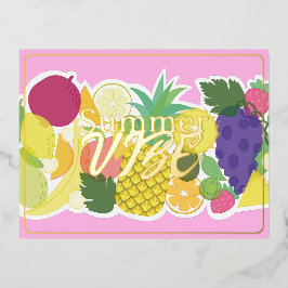 Sommervibe, Folienurlaub Postkarte