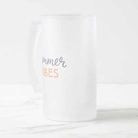 Sommervibe Mattglas Bierglas (Vorderseite Links)