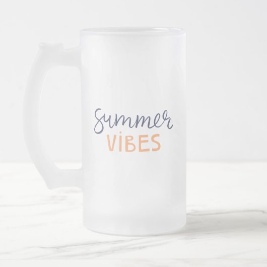 Sommervibe Mattglas Bierglas (Links)