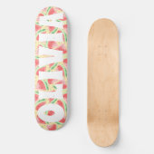 Sommervibe Wassermelone Custom Skateboard (Vorderseite)
