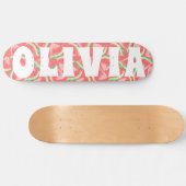 Sommervibe Wassermelone Custom Skateboard (Horizontal)