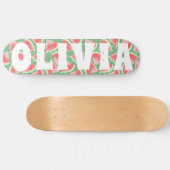 Sommervibe Wassermelone Custom Skateboard (Horizontal)