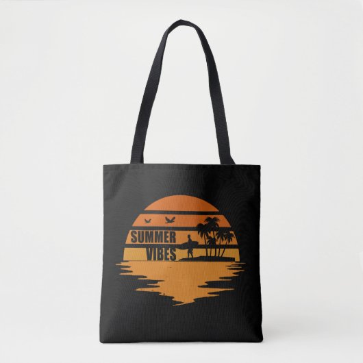 Sommervibes Familienurlaub Tasche (Vorderseite)