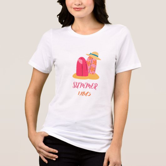 SOMMERVIBES - FUNNY T - SHIRT DESIGN 2025 (Vorderseite)