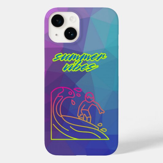 Sommervibes Junge surfen Case-Mate iPhone Hülle (Rückseite)