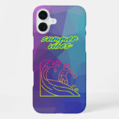Sommervibes Junge surfen iPhone Hülle (Rückseite)