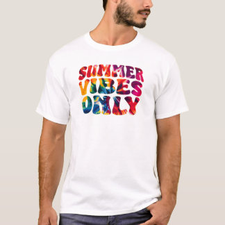 Sommervibes nur gefärbte Krawatten T-Shirt