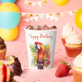 Sommervibes Parrot - Geburtstag Pappbecher