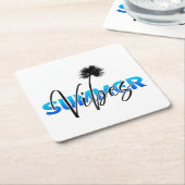 Sommervibes Rechteckiger Pappuntersetzer (angewinkelt)