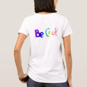 Sommervibes Regenbogenkalligraphie T-Shirt (Rückseite)