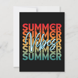 SOMMERVIBES STRANDFAMILIENURLAUB POSTKARTE