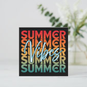 SOMMERVIBES STRANDFAMILIENURLAUB SAVE THE DATE (Stehend Vorderseite)