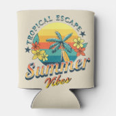 Sommervibes - Tropische Flucht Dosenkühler (Rückseite)