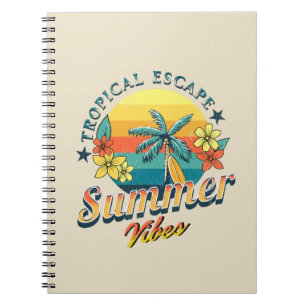 Sommervibes - Tropische Flucht Notizblock