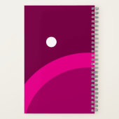 Sommervillen mit Monogramm-Namen elegant Notizblock (Rückseite)