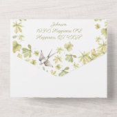 Sommervögel All In One Einladung (Rückseite)