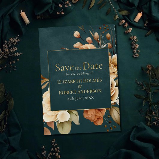Sommerwald-Hexen-Teal Save-the-Date Save The Date