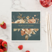 Sommerwald-Hexen-Türkis-Hochzeitsservietten Serviette (Beispiel)