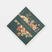 Sommerwald-Hexen-Türkis-Hochzeitsservietten Serviette (Ecke)